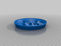 Simple 360° Rotary plate (optional motorized) 3d model