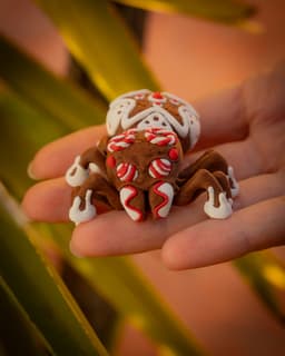 Articulated Gingerbread J_Spider Colors.3mf 3d model