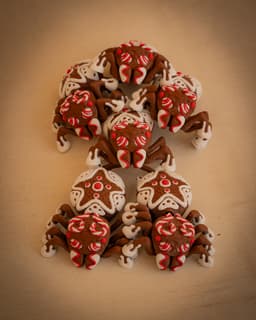 Articulated Gingerbread J_Spider Colors.3mf 3d model
