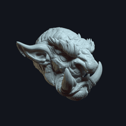 Snaggletooth v4 (actiong figure head) 3d model