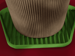 Stackable Scalloped Reverse Pentagon Coaster Set 3D Print STL File | 3 Sizes 3d model