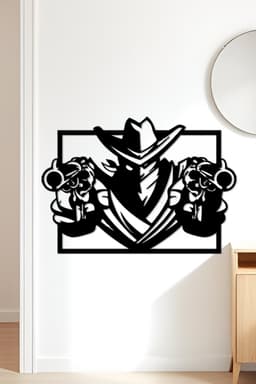 Wanted Wall Art, Wall Decor, Home Decor 3d model