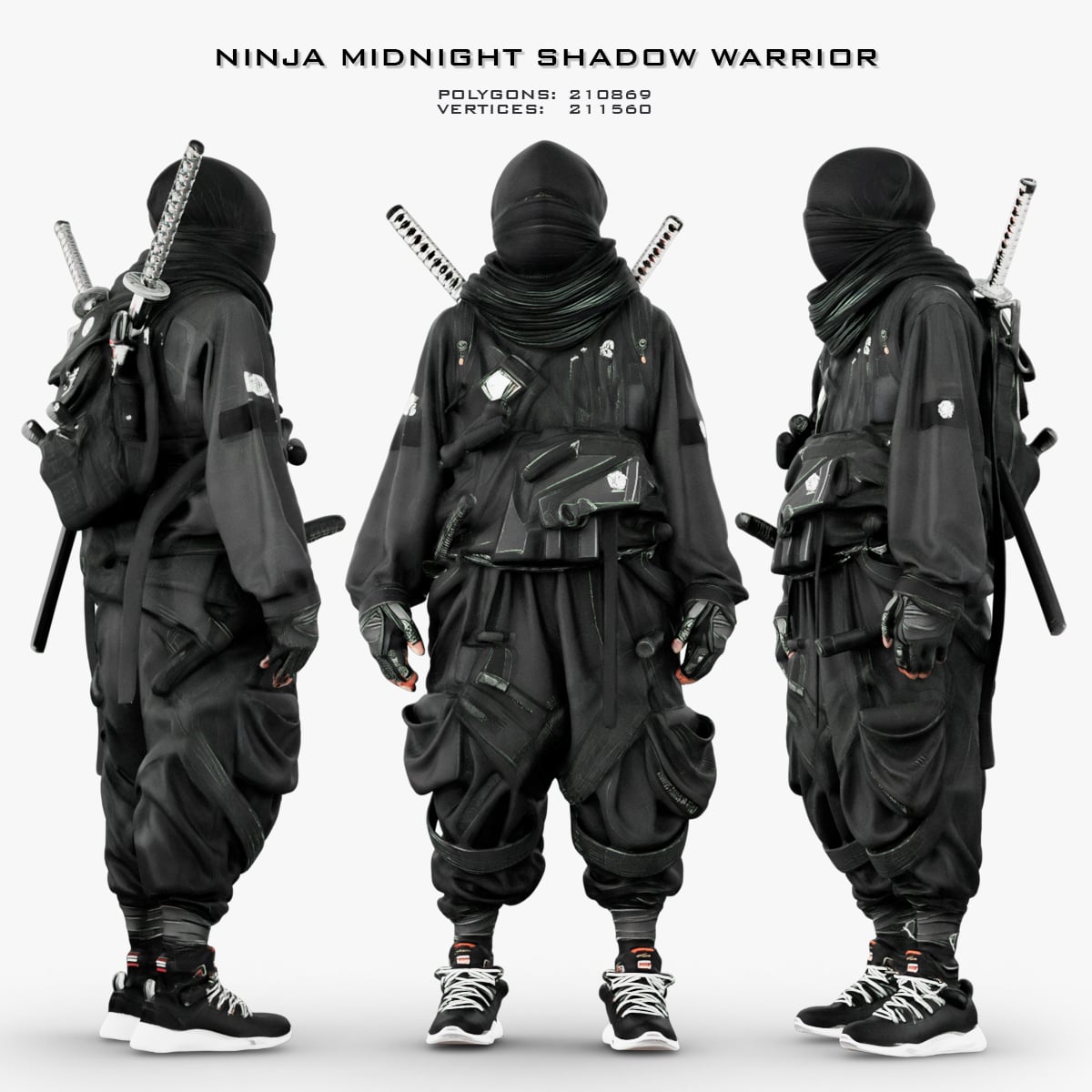 Ninja Midnight Shadow Warrior 3d model