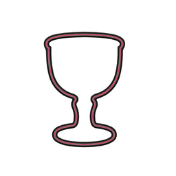 Chalice Cookie Cutter STL File - 4 inches 3d model