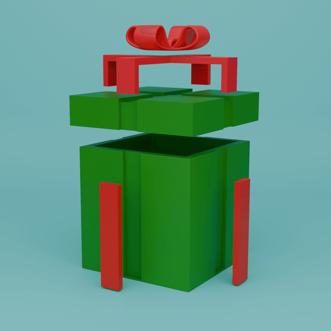 Present Gift Box 3d model