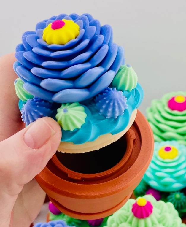 Cupcake Jar Cactus #2 3d model