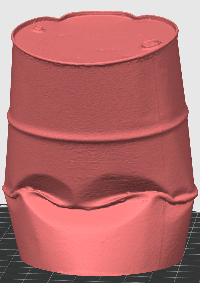 Crumpled Drum Barrel Scan 3d model