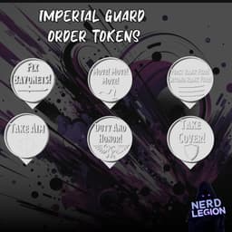 Imperial Guard Order Tokens - Wargaming Accessory 3d model