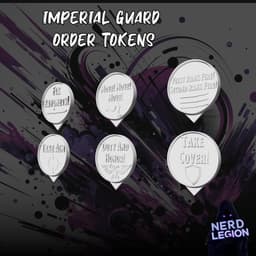 Imperial Guard Order Tokens - Wargaming Accessory 3d model
