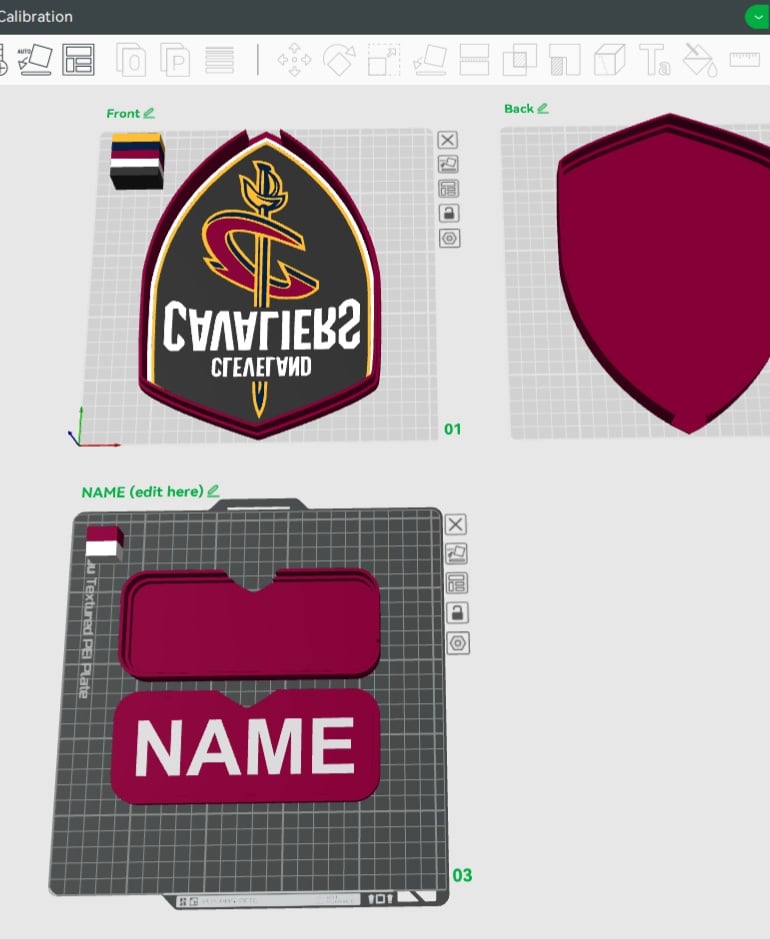 Cleveland Cavaliers Sign - LED Strip Compatible 3d model