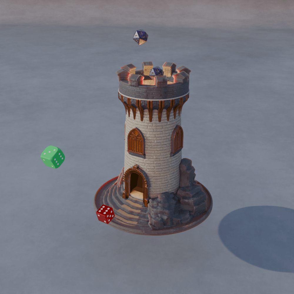 Castle Dice Tower. 3d model