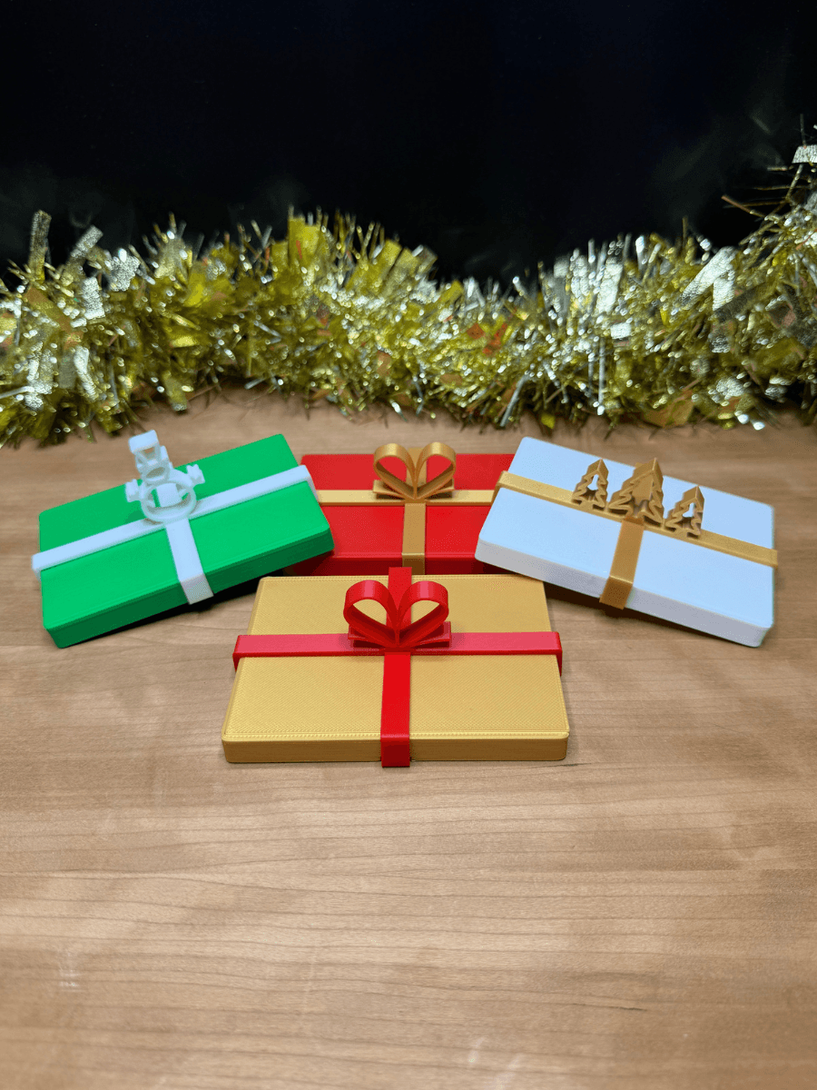 Reusable Christmas Gift Card Box Holiday Gift Card Box 3d model