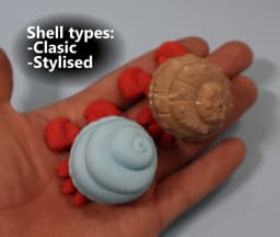 Clicky Hermit Crab 3d model