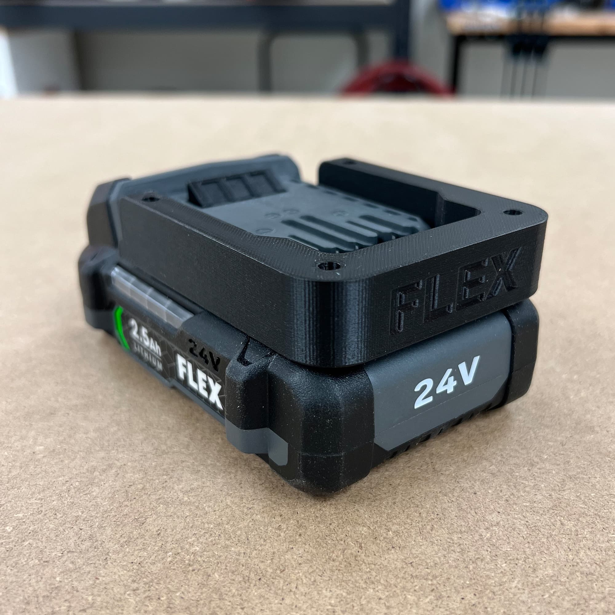 Flex 24V Battery Mount 3d model