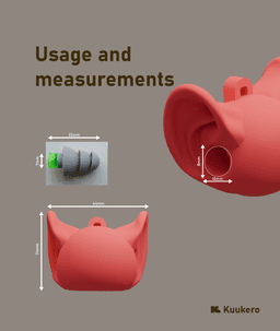 Earbuddy - Earplug holder for your keychain 3d model