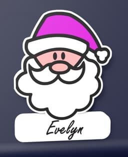 Santa Claus - LED Lightbox 3d model