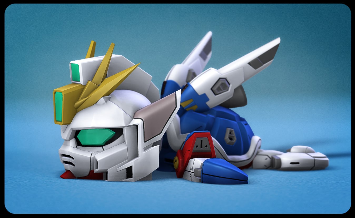 Super Turtle Gundam Wing 3d model