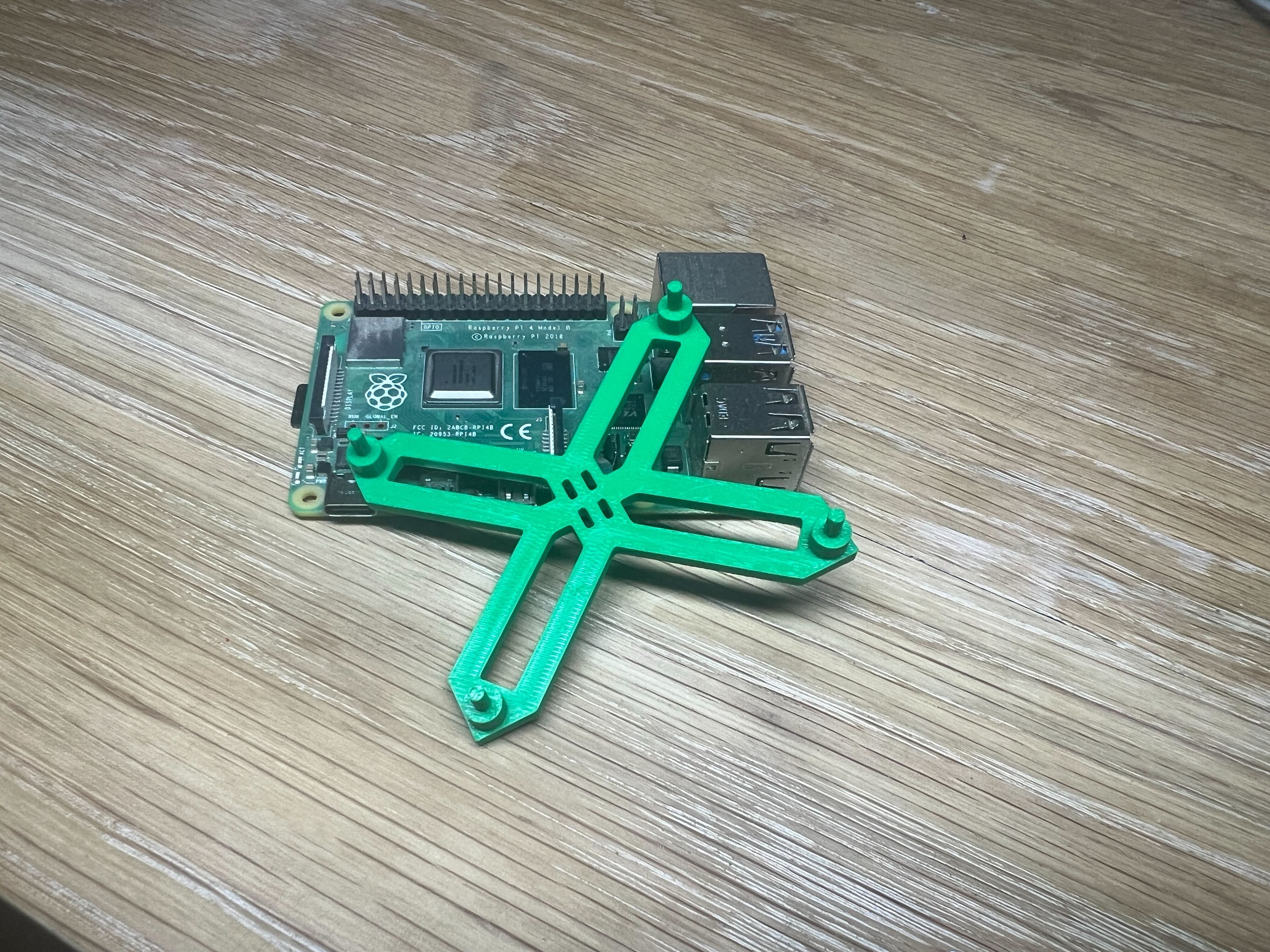 Basic Mount for Rasperry Pi 4 3d model