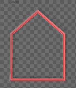 Gingerbread House Cookie Cutter 3d model