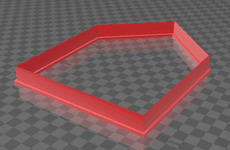 Gingerbread House Cookie Cutter 3d model