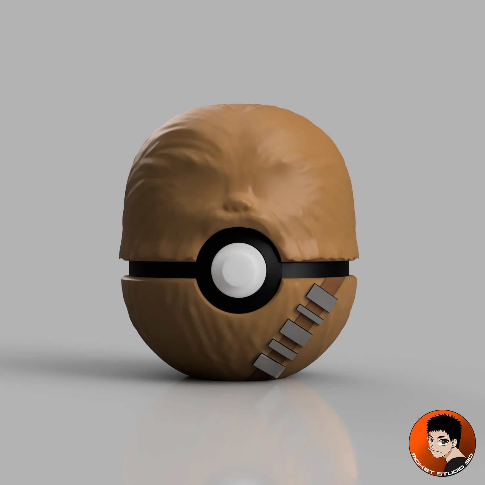 Star Wars - Chewbacca Pokeball 3d model