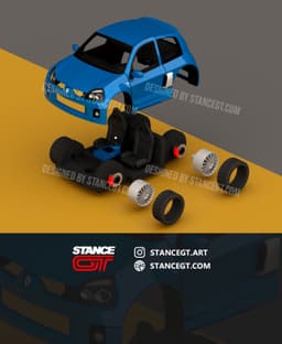 Clio V6 Phase II | Model Kit Car 3d model