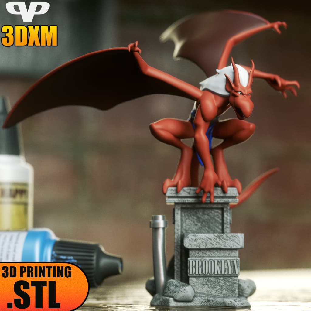 Gargoyles Brooklyn STL for 3D Printing ChibiSTL 3DXM 3d model