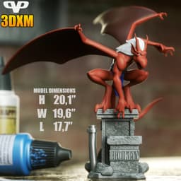 Gargoyles Brooklyn STL for 3D Printing ChibiSTL 3DXM 3d model