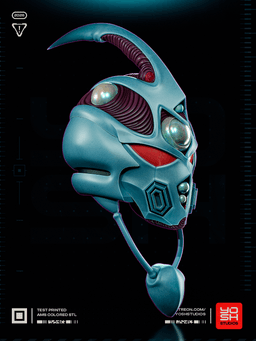 Guyver Helmet 3D Printer STL 3d model
