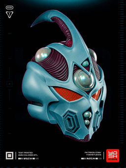 Guyver Helmet 3D Printer STL 3d model