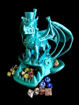 Steampunk Dragon Dicetower (Personal Use) 3d model