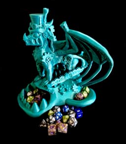 Steampunk Dragon Dicetower (Personal Use) 3d model