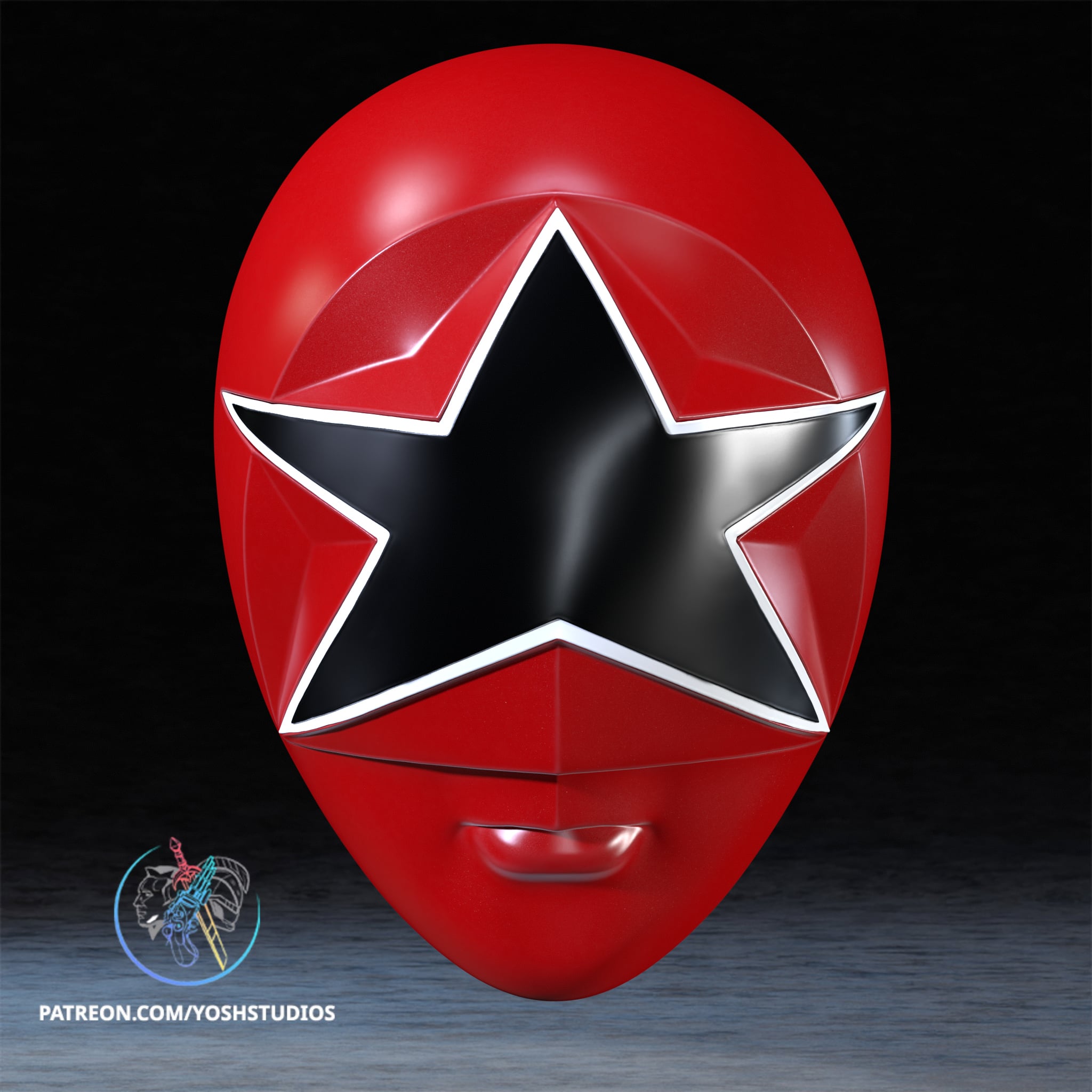 Zeo Red Helmet 3D Printer STL File 3d model