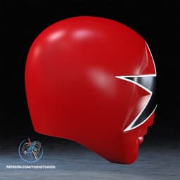 Zeo Red Helmet 3D Printer STL File 3d model