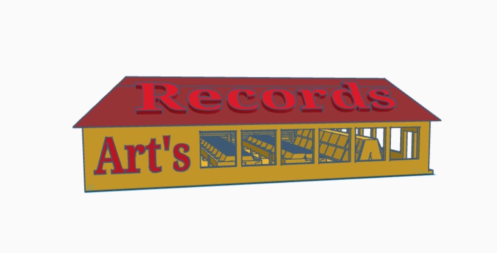 Record Store 3d model