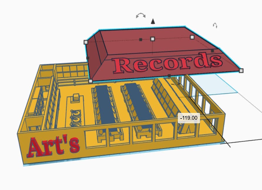 Record Store 3d model