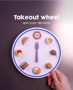 Takeout spinner wheel 3d model