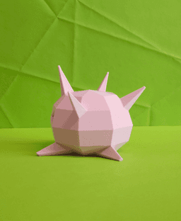 Cascoon Low Poly Pokemon 3d model