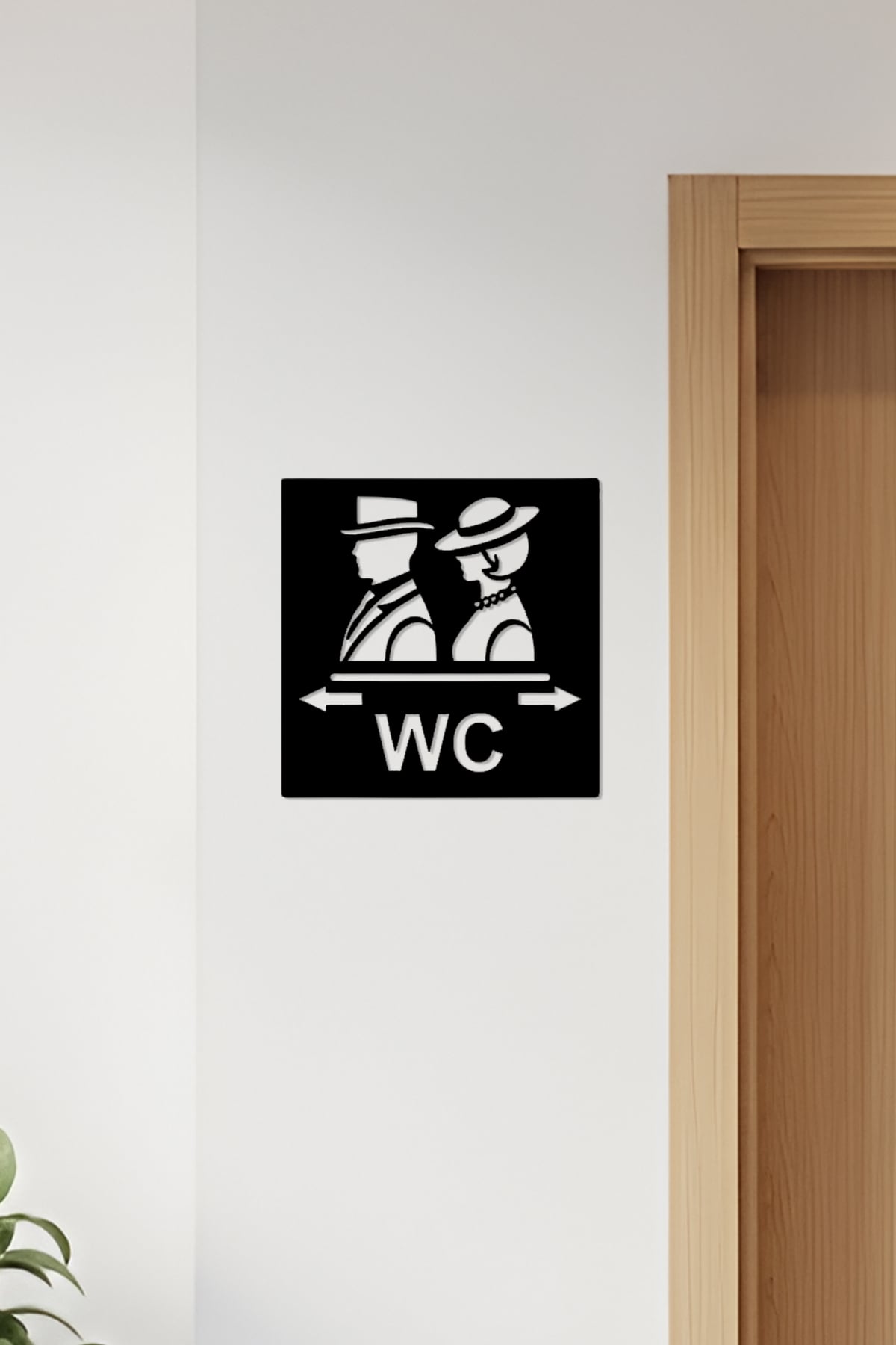 WC, Toilet Sign, Restroom 3d model