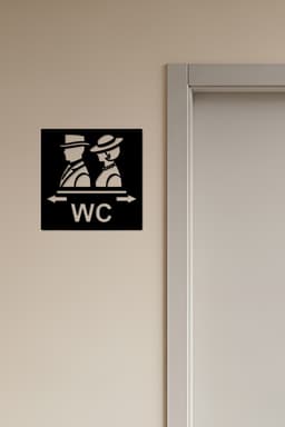 WC, Toilet Sign, Restroom 3d model