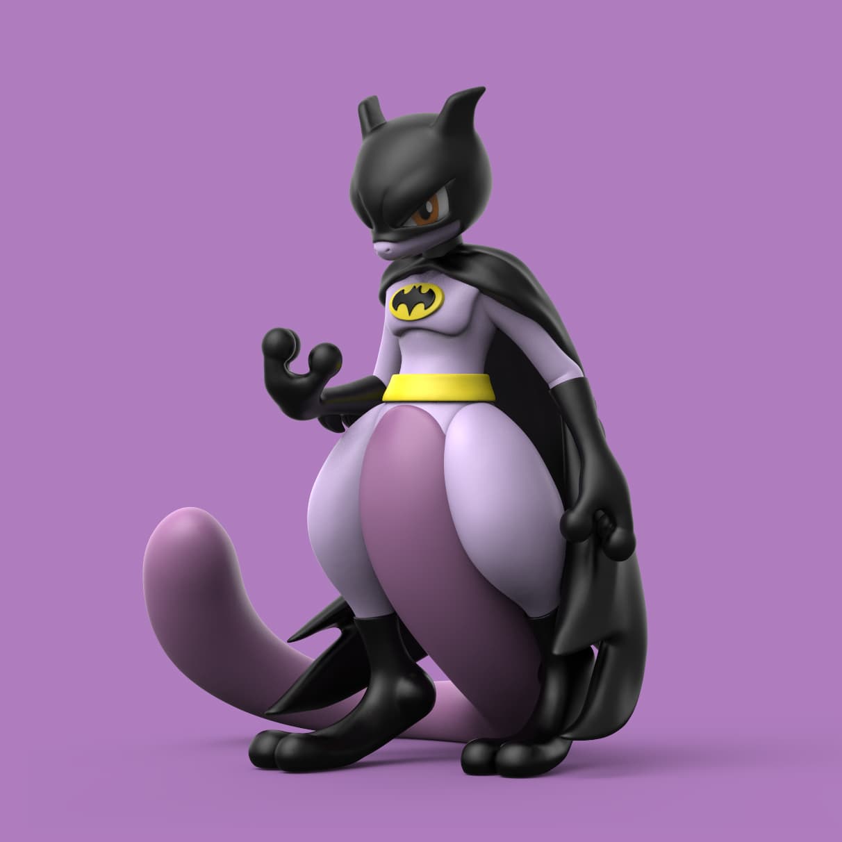 MewTwo Batman 3d model