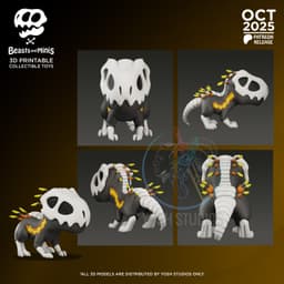 Orange Dinosaur 3D Printer File STL 3d model