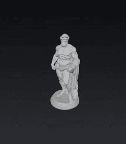 Greek Hercules statue 3d model
