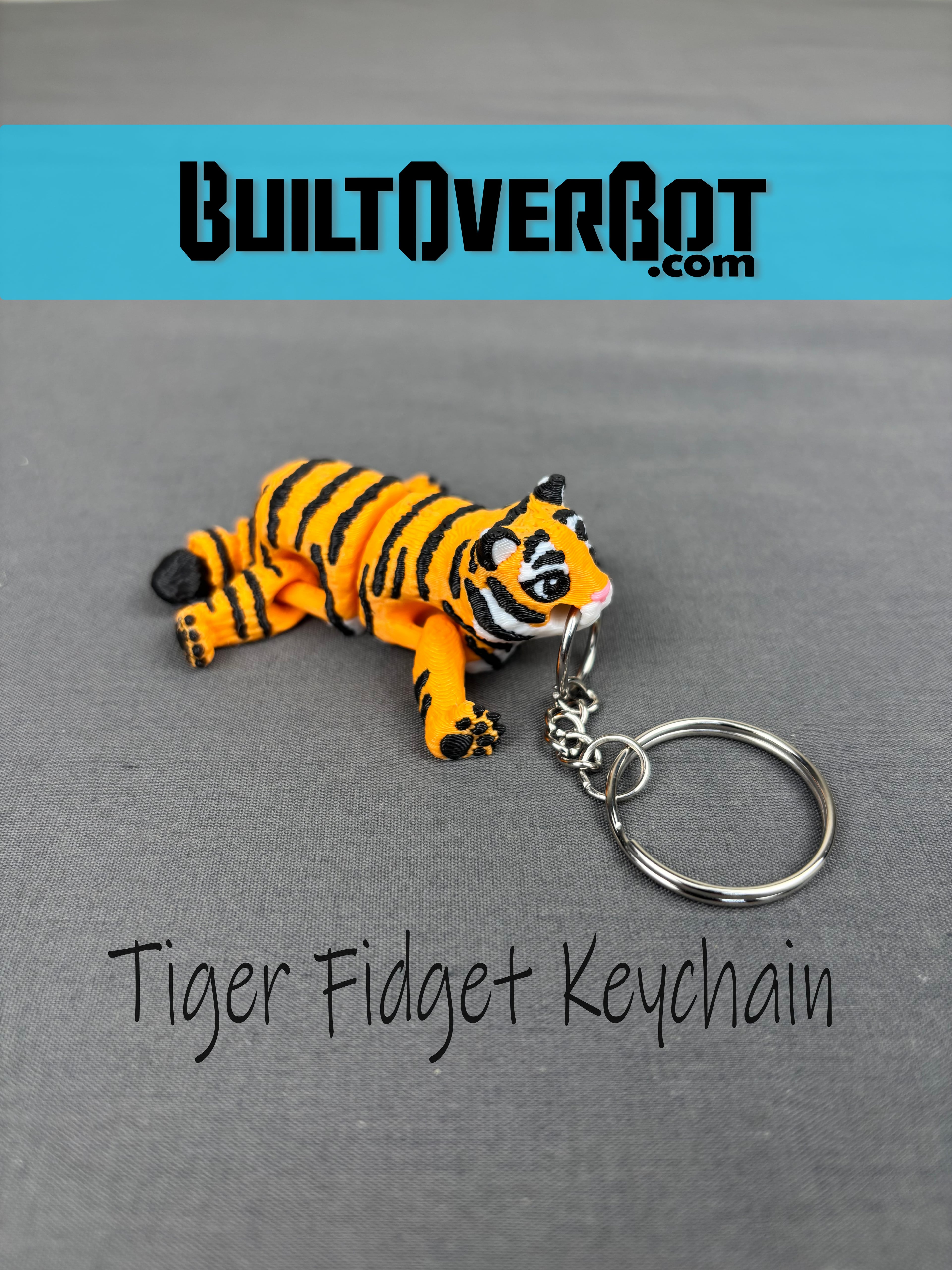Tiger Fidget Keychain 3d model