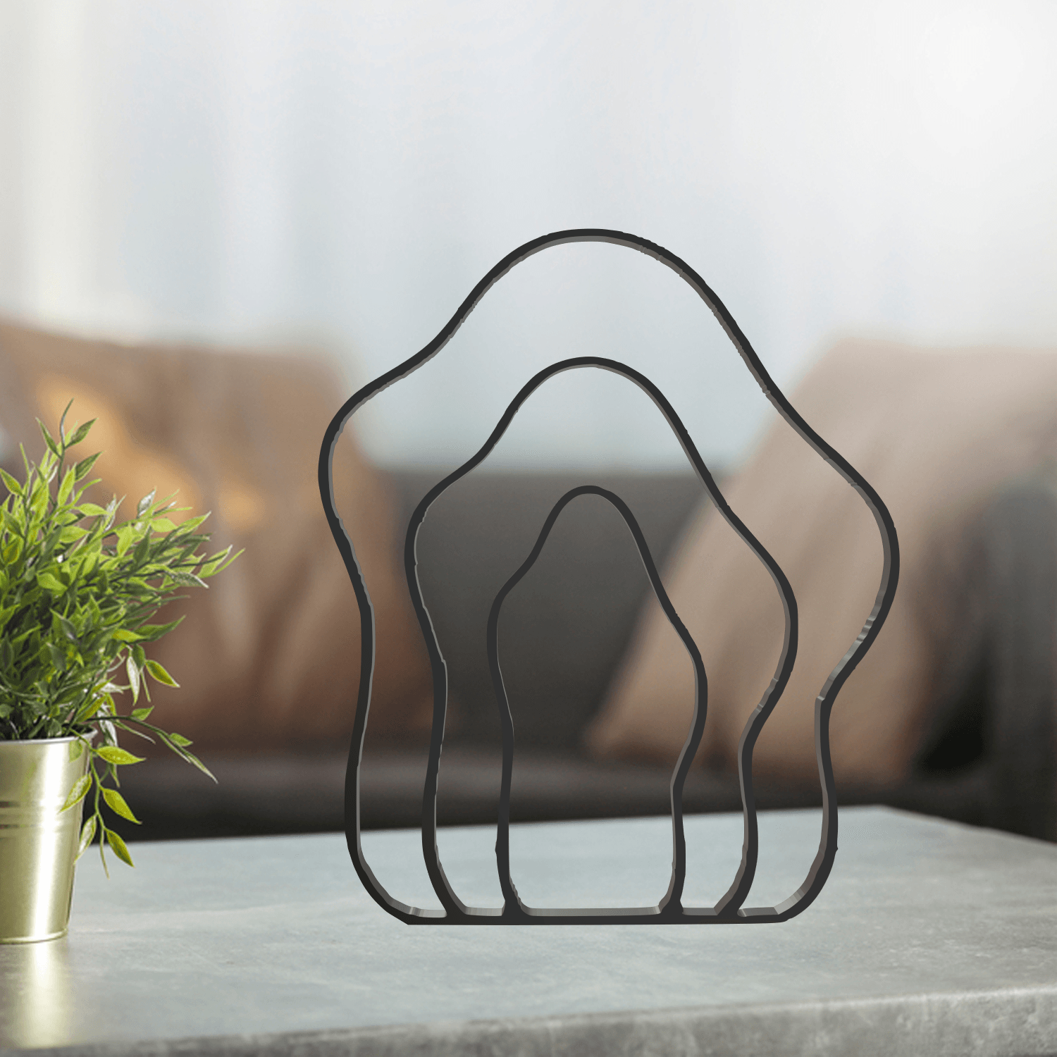 Line Art, Modern, Minimalist 3d model