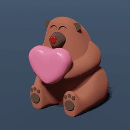 VALENTINO - THE VALENTINE BEAR - SELF ASSEMBLE 3d model