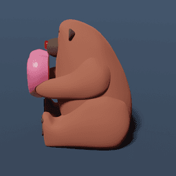 VALENTINO - THE VALENTINE BEAR - SELF ASSEMBLE 3d model