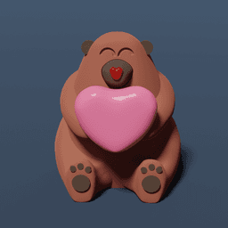 VALENTINO - THE VALENTINE BEAR - SELF ASSEMBLE 3d model