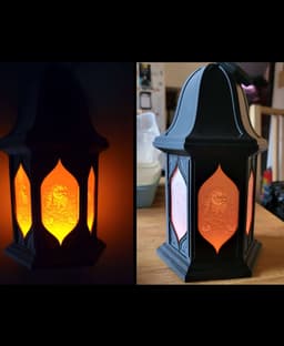 Great lantern. Made custom lithophane panels for it for some extra flare. 3d model