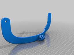 CR-10 mini handle with gopro mount 3d model